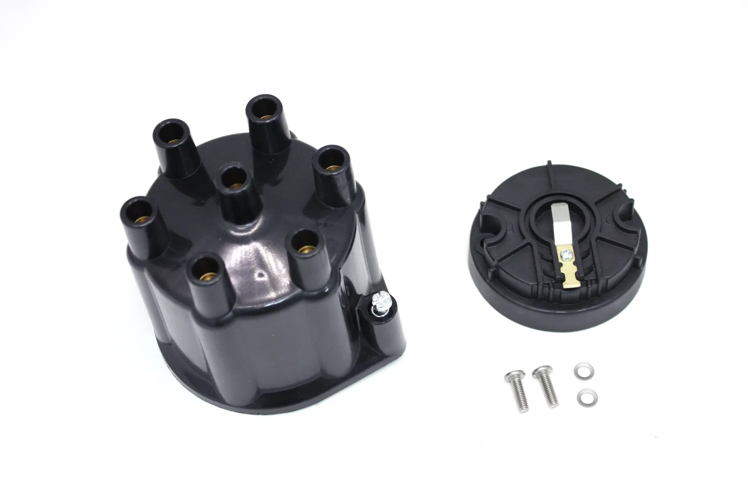 Billet Distributor for 6 Cylinder Distributor Black PerTronix D606700
